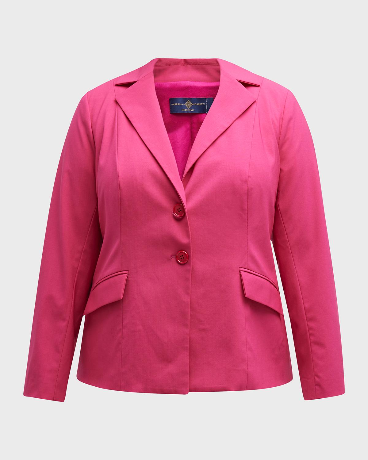 Gabriella Rossetti Sienna Slim Single-Breasted Wool Blazer
