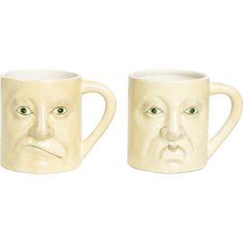 Gallerie II Gallerie II 16 oz Frowning Ghost Halloween Joe Spencer Gathered Traditions Ceramic Mug