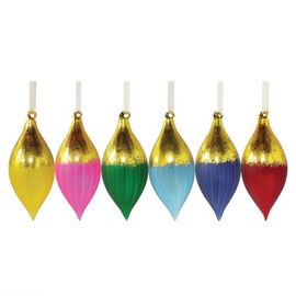 Gallerie II Gallerie II Boho Gold And Color Ornaments Assortment Of 6 