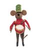 Gallerie II Gallerie II Festive Christmas Fabric Drummer Mouse Decorative Soft Figurine for XMAS Winter Holidays - 1