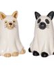 Gallerie II Gallerie II Ghost Cats Halloween Costume Dolomite Salt & Pepper Shakers Set of 2 - 1