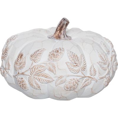 Gallerie II Gallerie II Pumpkin Whitewash Medium Figurine 