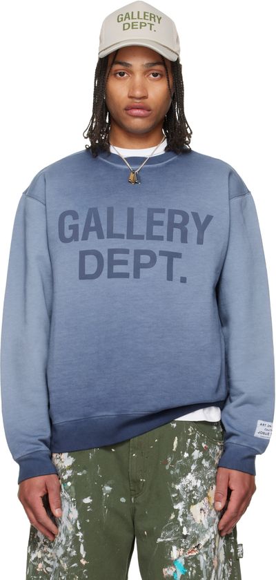 Gallery Dept. Gallery Dept. Blue Basic Crewneck Sweatshirt