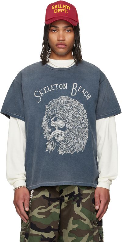 Gallery Dept. Gallery Dept. Gray Skeleton Beach Grit T-shirt