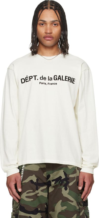 Gallery Dept. Gallery Dept. Off-White French Logo Lux Long Sleeve T-shirt