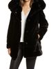 Gallery Gallery Hooded Faux Fur Coat - 1