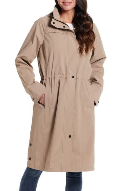 Gallery Gallery Water Resistant Hooded Raincoat