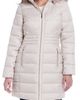 Gallery Gallery Water Resistant Puffer Coat with Faux Fur Trim Removable Hood - 1