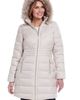 Gallery Gallery Water Resistant Puffer Coat with Faux Fur Trim Removable Hood - 5