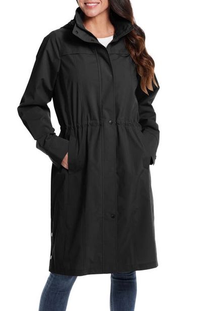 Gallery Gallery Water Resistant Raincoat with Removable Hood