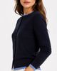 Gallery Seven Gallery Seven Wool Blend Contrast Trim Button Cardigan - 3