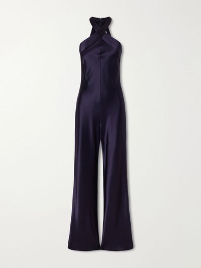 GALVAN Eve satin jumpsuit