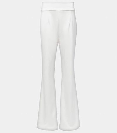 Galvan Galvan Bridal Sculpted satin flared pants