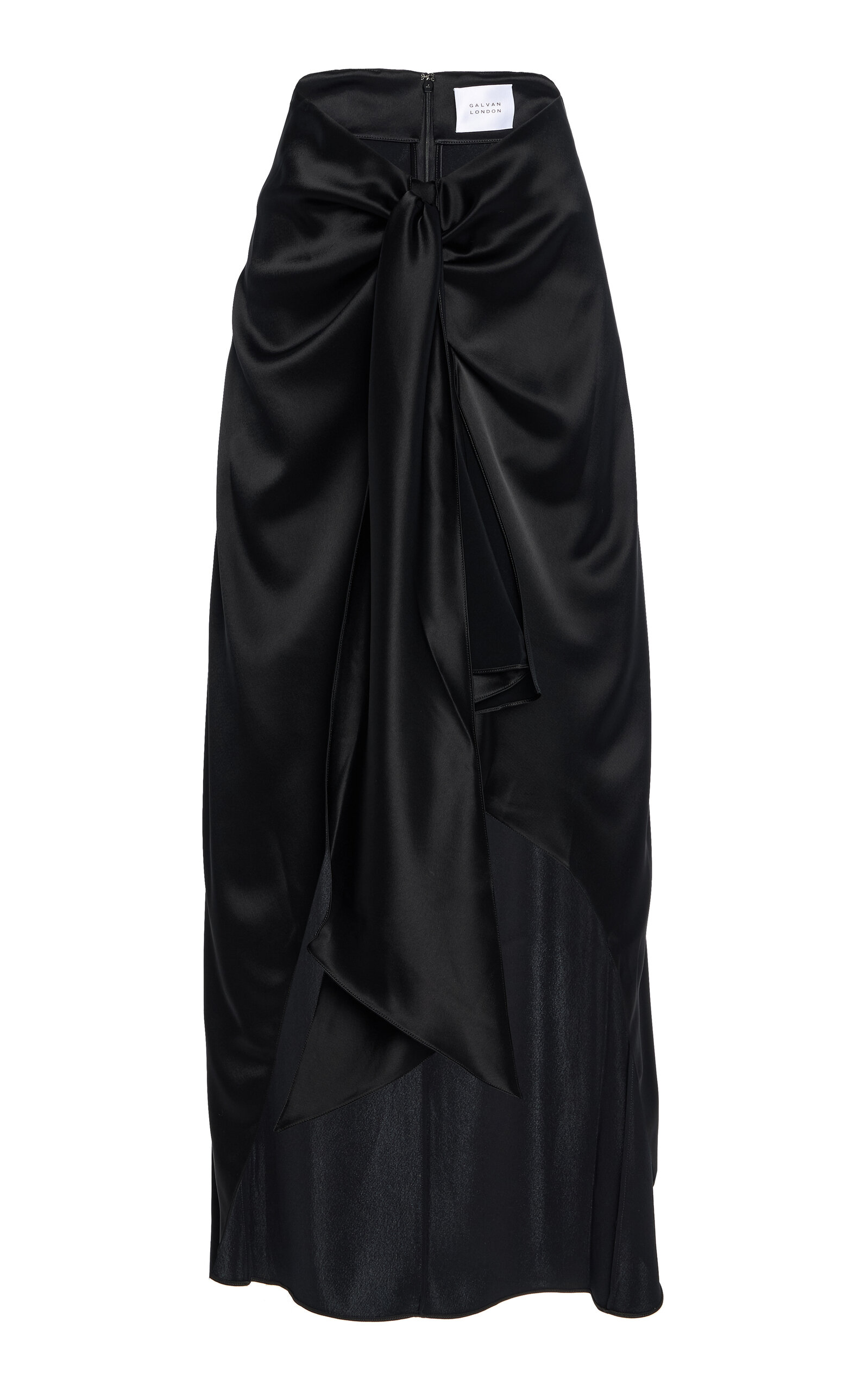 Galvan Galvan De Lovie Satin Maxi Wrap Skirt