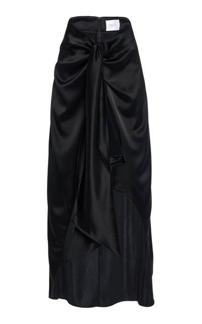 Galvan Galvan De Lovie Satin Maxi Wrap Skirt