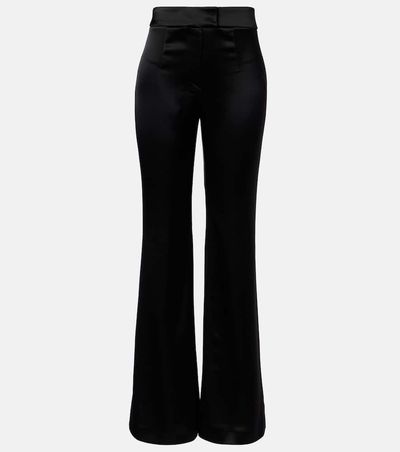 Galvan Galvan Julianne high-rise satin flared pants
