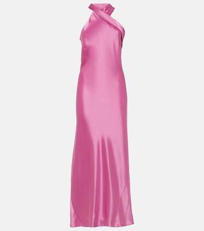 Galvan Galvan Pandora satin maxi dress