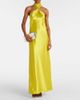 Galvan Galvan Portico halterneck satin gown - 2