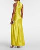 Galvan Galvan Portico halterneck satin gown - 3