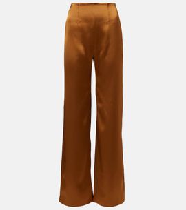 Galvan Galvan Sister Moon satin wide-leg pants