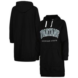 GAMEDAY COUTURE Women's Gameday Couture Black Michigan State Spartans Take a Knee Raglan Hooded Sweatshirt Dress 