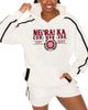 GAMEDAY COUTURE Women's Gameday Couture Cream Nebraska Huskers Down, Set, Go Pullover Hoodie and Shorts Set  - 1