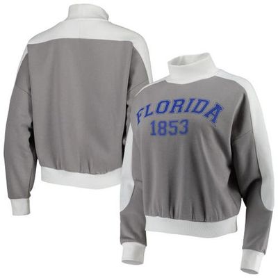 GAMEDAY COUTURE Women's Gameday Couture Gray Florida Gators Make it a Mock Sporty Pullover Sweatshirt 