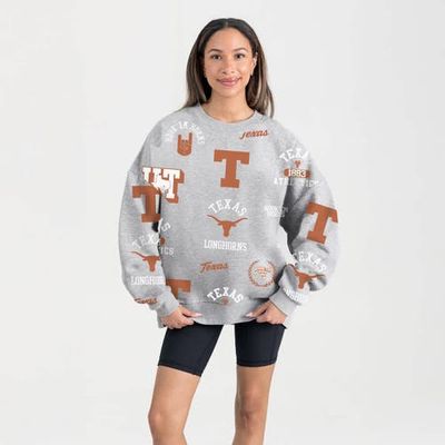 GAMEDAY COUTURE Women's Gameday Couture Gray Texas Longhorns Always on Repeat Fleece Sweatshirt 