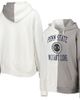 GAMEDAY COUTURE Women's Gameday Couture Gray/White Penn State Nittany Lions Split Pullover Hoodie  - 1