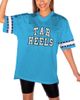 GAMEDAY COUTURE Women's Gameday Couture Light Blue North Carolina Tar Heels Until Kickoff Rhinestone Fashion T-Shirt  - 1