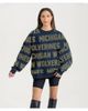 GAMEDAY COUTURE Women's Gameday Couture Navy Michigan Wolverines Hype Era Sweatshirt  - 1