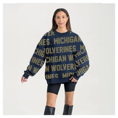 GAMEDAY COUTURE Women's Gameday Couture Navy Michigan Wolverines Hype Era Sweatshirt 
