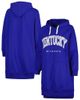 GAMEDAY COUTURE Women's Gameday Couture Royal Kentucky Wildcats Take a Knee Raglan Hooded Sweatshirt Dress  - 1