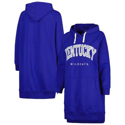 GAMEDAY COUTURE Women's Gameday Couture Royal Kentucky Wildcats Take a Knee Raglan Hooded Sweatshirt Dress 