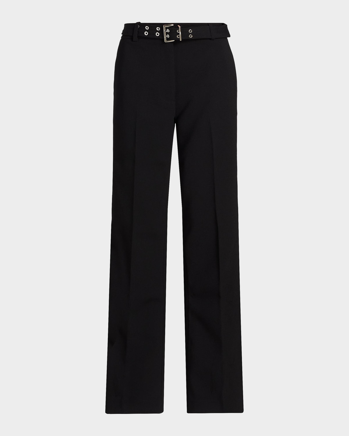 Ganni Bonded Crepe Belted Pants