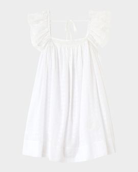 Ganni Broderie Anglaise Mini Dress