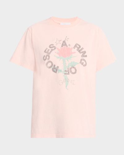 Ganni Crewneck Graphic Tee