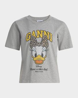 Ganni Daisy Cotton Jersey T-Shirt