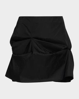 Ganni Duchesse Satin Mini Skirt