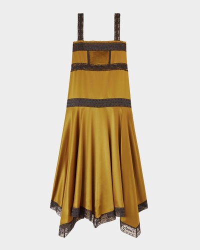 Ganni Fluid Satin Long Slip Dress