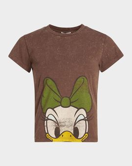 Ganni Future Heavy Daisy-Graphic Cotton Jersey T-Shirt