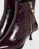 GANNI GANNI Ana Faux Leather Ankle Boots Demitasse - 6