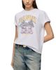 Ganni Ganni Basic Cotton Relaxed Fit Graphic Tee - 1