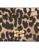 GANNI GANNI Beige & Black Leopard Grained Bou Card Holder - 1