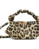 GANNI GANNI Beige & Brown Leopard Grained Mini Bou Bag - 1