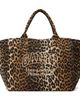 GANNI GANNI Beige & Brown Leopard XXL Tote - 1