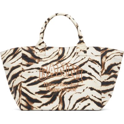 GANNI GANNI Beige & Brown XXL Tote