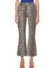 GANNI GANNI Beige Betzy Cropped Leopard Print Jeans - 1