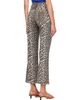 GANNI GANNI Beige Betzy Cropped Leopard Print Jeans - 3