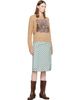 GANNI GANNI Beige Brushed Alpaca Forest Teddy Sweater - 4